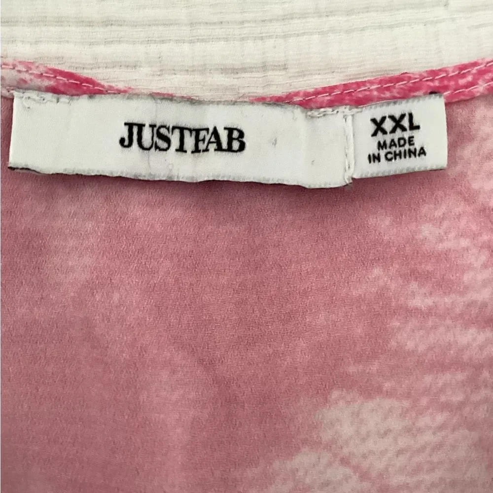 JustFab XXL swim cover Pink